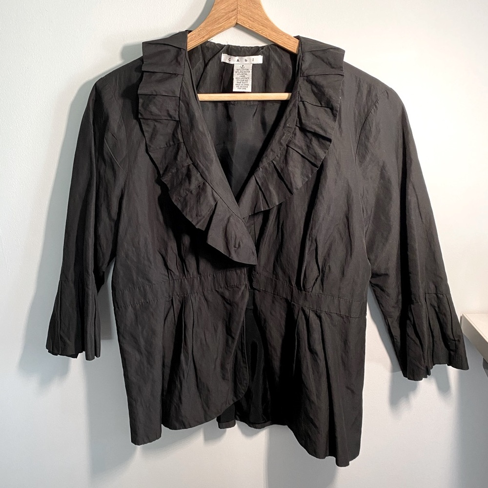 CAbi black 3/4 sleeve jacket